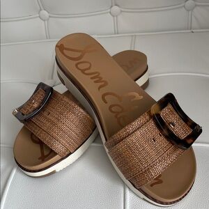 Sam Edelman Ariane Tan Woven Buckle Sandals